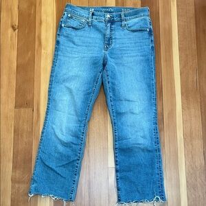 J. Crew kick out crop jeans 28
